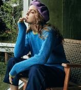 Irelands Eye, Slaney Crew Neck - Forget-Me-Not Blue (size S) image