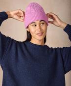 Irelands Eye, The Elio Cashmere Cable Hat Heather