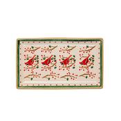 Nicholas Mosse, Medium Rectangle Plate Berry Bird