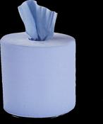 2 Ply Heavy Blue CentreFeed Rolls 150M x 6