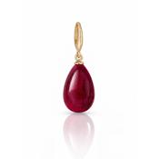 Ruby Droplet Charm - Ball
