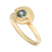 Green Sapphire Deco Ring image