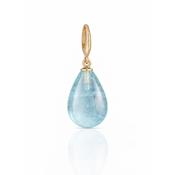 Large Aquamarine Droplet Charm - Ball
