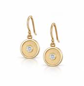 Diamond Amulet Drop Earrings