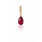 Midi Ruby Droplet Charm - no chain