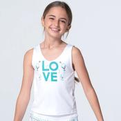 LuckyInLove T313-38E Eyelet you Win Tank - Girls image