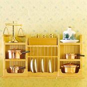 Dolls House Wall Shelf &amp;amp; plate rack