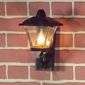 Dolls House Black Outside Wall Light