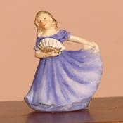 Dolls House Ornamental Lady in Blue