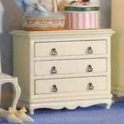 Dolls House French-style White Chest of Drawers
