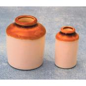 Dolls House Stoneware Jars