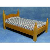 Dolls House Pine Single Bed image