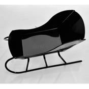 Dolls House Traditional Black Metal Sledge