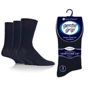 MENS GENTLE GRIP SOCKS PLAIN NAVY