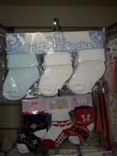 Baby Socks (3 Pack) Blue/Cream/White