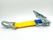 Short Handle Ratchet with 150mm Strap and Spring Loaded Claw Hook image