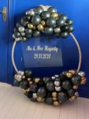 Black and Gold Balloon Hoop image