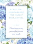 Sorrow Floral 5 Sympathy Mass Card