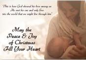 Mary &amp;amp; Child Pic Peace Joy