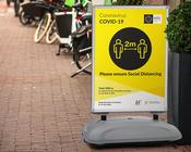 Covid 19 Pavement Signs (3 Sizes)
