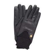 Barbour Women's Deanna Leather Gloves in Classic Black image