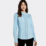 Dubarry Women's Waterlily Mandarin Collar Shirt in Pale Blue image