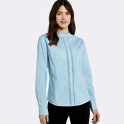 Dubarry Women's Waterlily Mandarin Collar Shirt in Pale Blue image