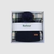 Barbour Women's Dover Beanie &amp; Hailes Scarf Gift Set in Evergreen