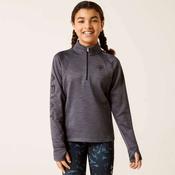 Ariat Kid's TEK Team 1/2 Zip Jumper in Ebony Grey image