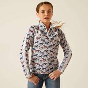 Ariat Kids Sunstopper 1/4 Zip Baselayer in Painted Ponies image