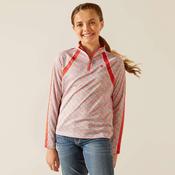 Ariat Kids Sunstopper 1/4 Zip Baselayer in Petals image