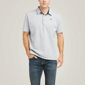 Ariat Men's Medal Polo Shirt in Heather Gray image