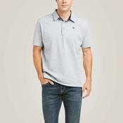 Ariat Men's Medal Polo Shirt in Heather Gray image