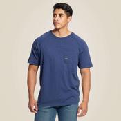 Ariat Men's Rebar Strong Cotton T-Shirt in Navy Heather image