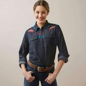 Ariat Women's Dutton Shirt in Rinsed image