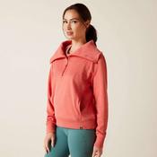 Ariat Women's Fern 1/2 Zip Jumper in Heather Baked Apple image