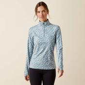 Ariat Women's Lowell 3.0 Quarter Zip Baselayer in Hardware Print image