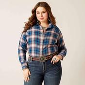 Ariat Women's Real Billie Jean Shirt in Woodland Plaid image