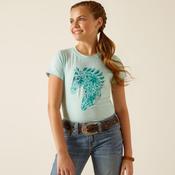 Ariat Kids Floral Mosaic T-Shirt in Plume image