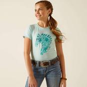 Ariat Kids Floral Mosaic T-Shirt in Plume