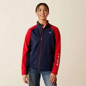 Ariat Kids Team Equestrian Jacket in Navy &amp; Red image