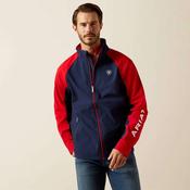 Ariat Men's Team Equestrian Jacket in Navy &amp; Red image
