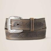 Ariat Men's Tooled Double Stitched Belt in Brown image
