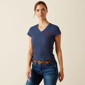 Ariat Women's BV Logo T-Shirt in Navy Heather