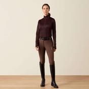 Ariat Women's Team Equestrian Half Zip Jumper in Chocolate Plum