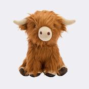 Barbour Highland Cow Dog Toy in Brown image