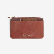 Barbour Laire Card Holder in Brown &amp; Classic Tartan image