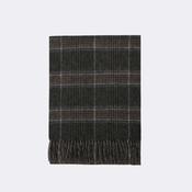 Barbour Marsden Reversible Lambswool Scarf in Grey and Navy