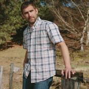 Barbour Men's Drafthill Regular Short-Sleeved Shirt in Classic Navy image