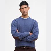 Barbour Men's Essential Crew Neck Jumper in Dark Indigo